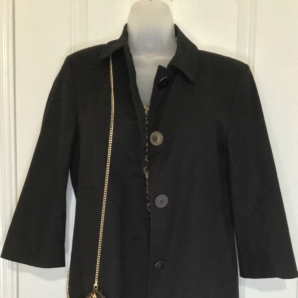 CK Elbow length Black Jacket